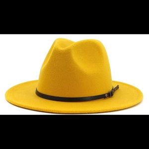 Unisex NEVER WORN YELLOW FEDORA FROM PARIS